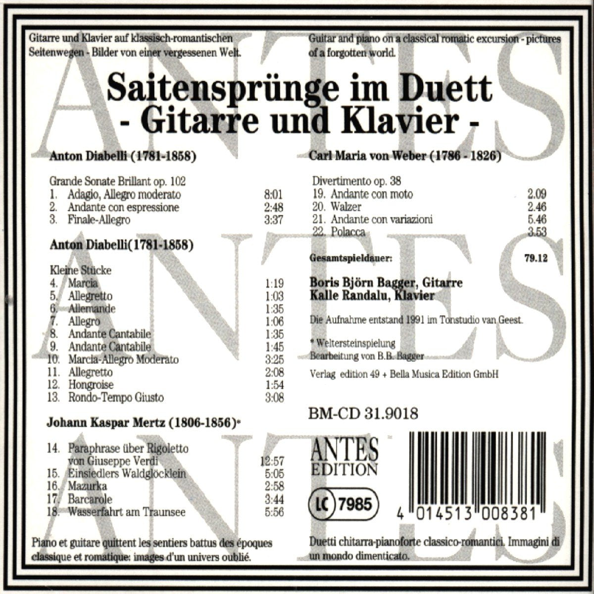Guitar PN WKS Classic & Romantic Rarities