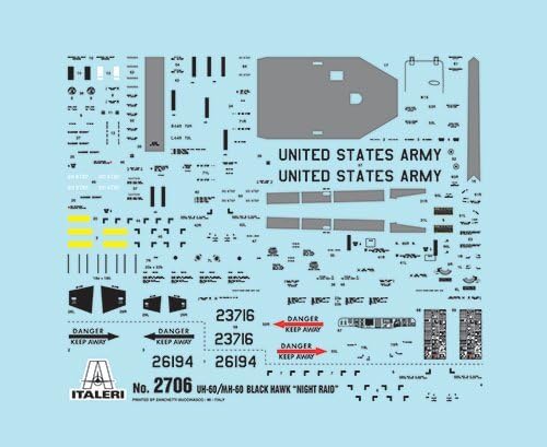 Italeri 510002706 – 1:48 UH-60A Black Hawk Night Raid