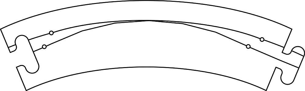 FALLER Laser Street FA161920 Track Arch 45° R = 268 x 50 mm