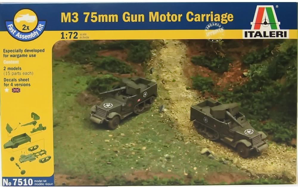 Italeri M3 75mm Half Track (Fast Assembly) Model Kit