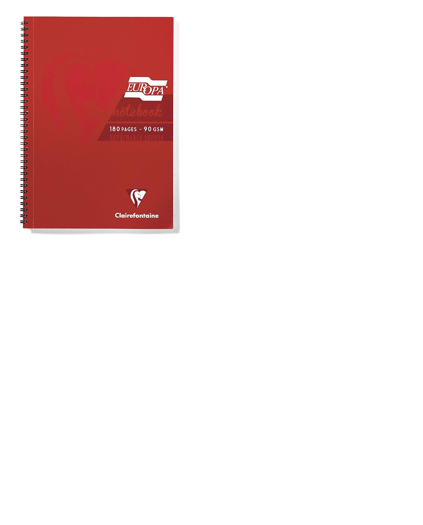 Europa Sidebound Notebook, A5, Red, Pack 5