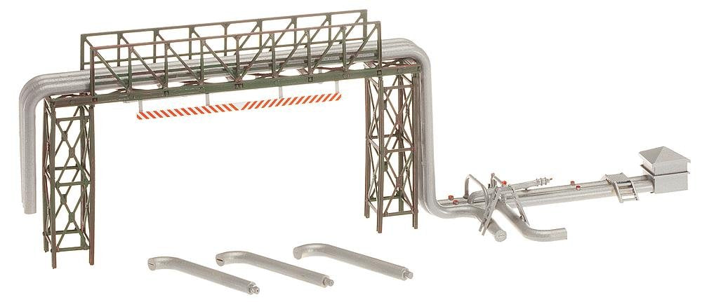 Faller - Edificio ferroviario de modelismo ferroviario (H0 FA ROHRLEITUNG MIT ABFUELLANLAGE F130487
