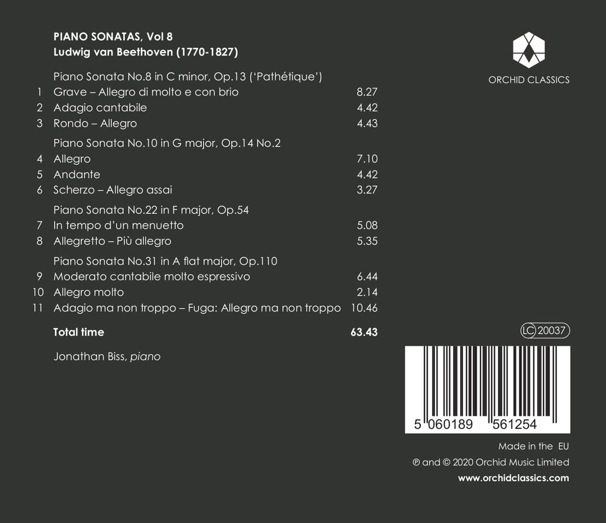 Complete Beethoven Piano 8