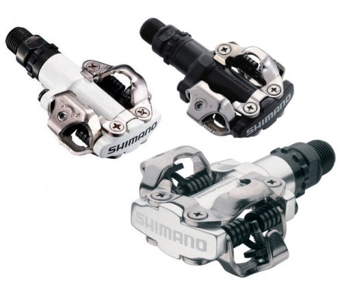 Shimano PD-M520 MTB SPD pedals - two sided mechanism, silver