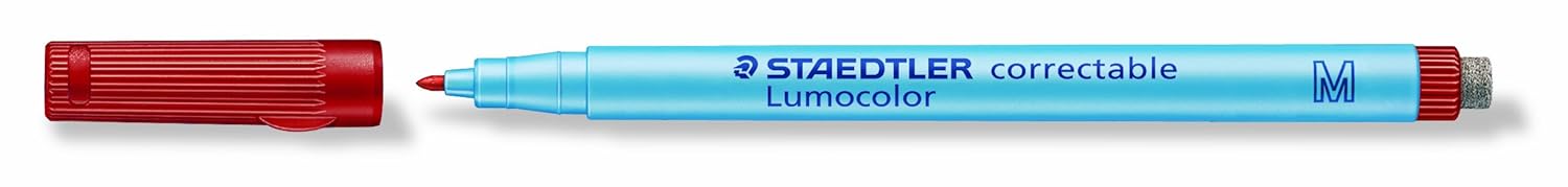 Staedtler 305M WP4 Lumocolor Correctable Transparency Pen Nib M Pack of 4