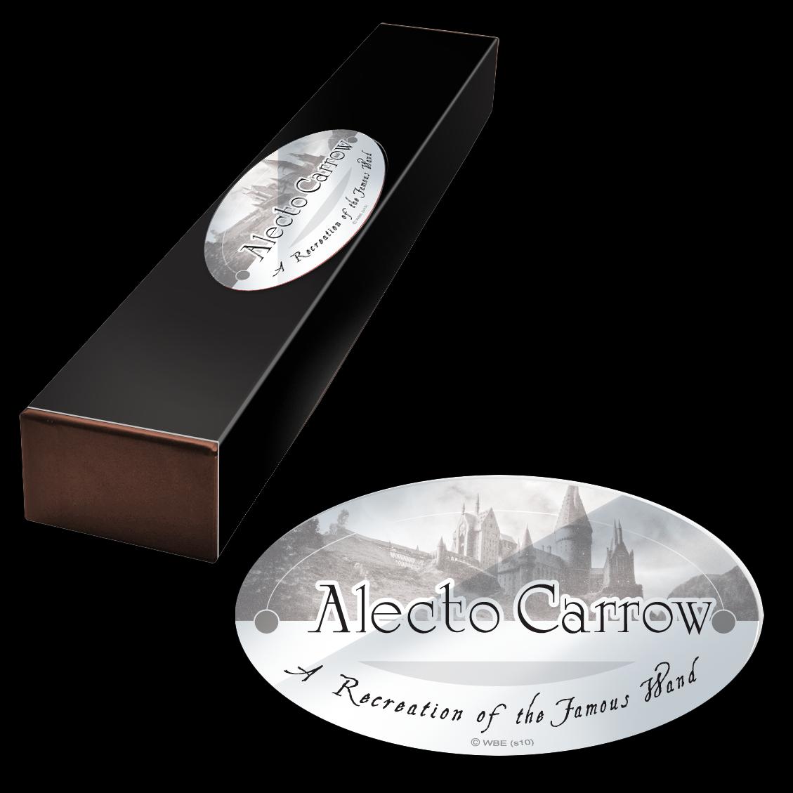 The Noble Collection - Alecto Carrow Character Wand - 13in (33cm) Long Quality Wizarding World Wand With Name Tag - Harry Potter Film Set Movie Props Wands