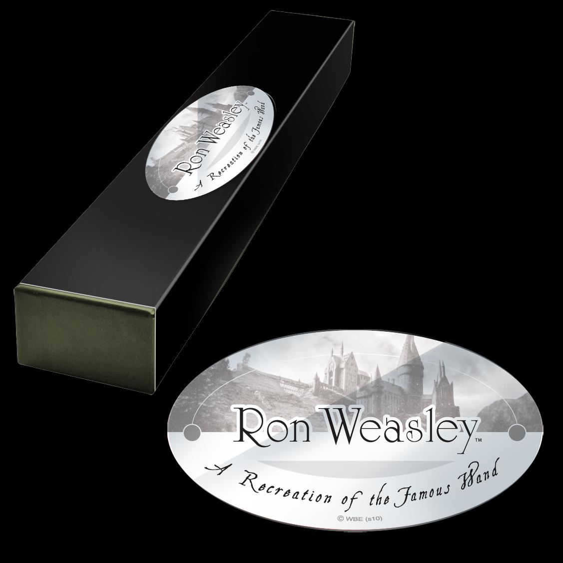 The Noble Collection - Ron Weasley Character Wand - 14in (36cm) Wizarding World Wand With Name Tag - Harry Potter Film Set Movie Props Wands