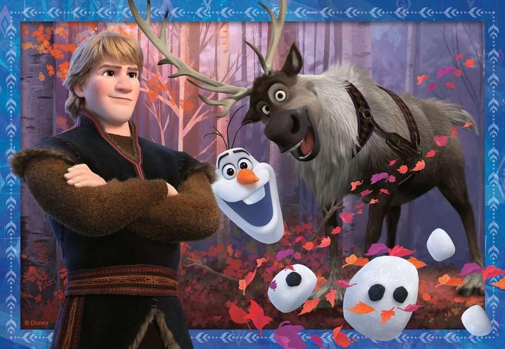 Ravensburger - Puzzle Disney: Frozen 2, Puzzle 4 Años o Más, Puzles Niños 4 Años, Rompecabezas Niños, Ravensburger Puzzle, Regalo Niño 4 Años, Puzzle Frozen, 2x24 Piezas, Medida puzzle 26x18cm
