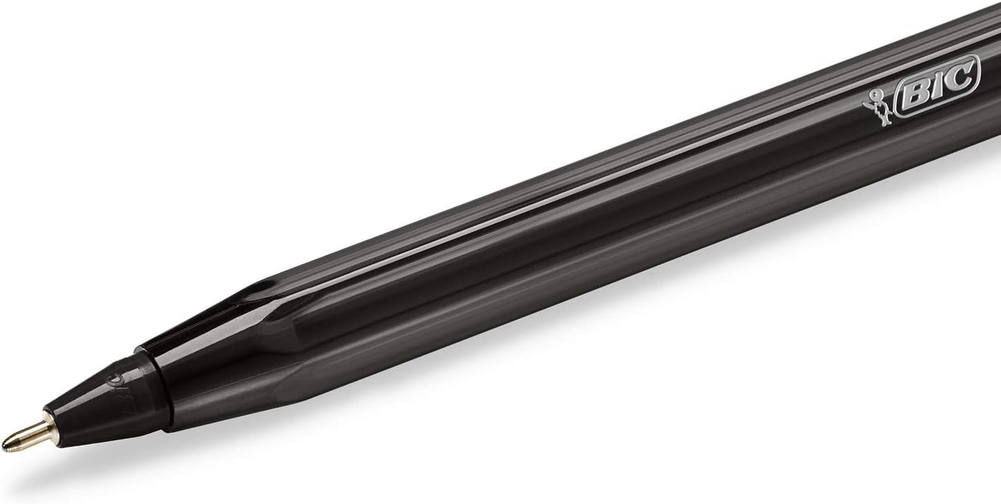 Bic Crystal Exact Fine Point Pens (0.7 mm) - Black, Box of 20