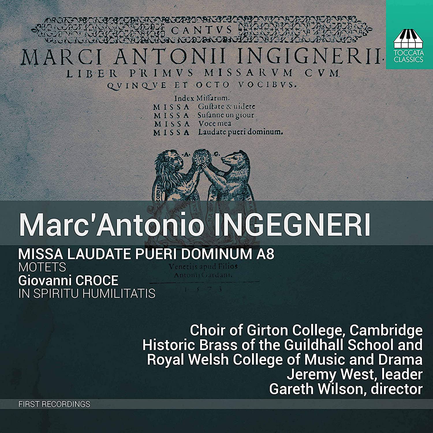 Marc' Antonio Ingegneri: Missa Laudate Pueri Dominum A8: Motets - Volume 1