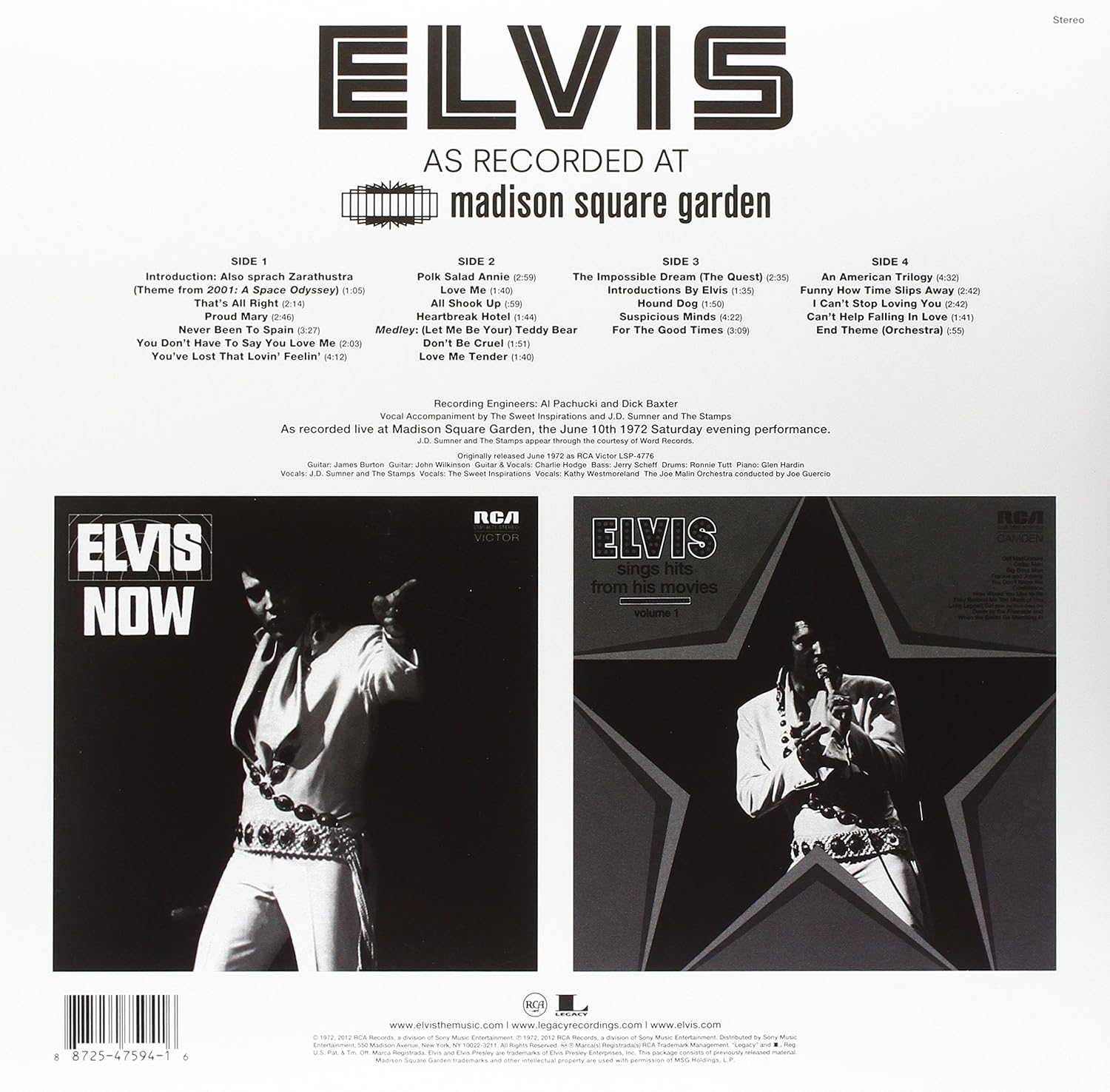 Elvis: As Recorded At Madison Square Garden