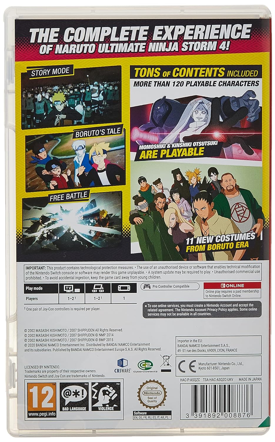 Naruto Shippuden Ultimate Ninja Storm 4: Road To Boruto NSW (Nintendo Switch) (Nintendo Switch) Single