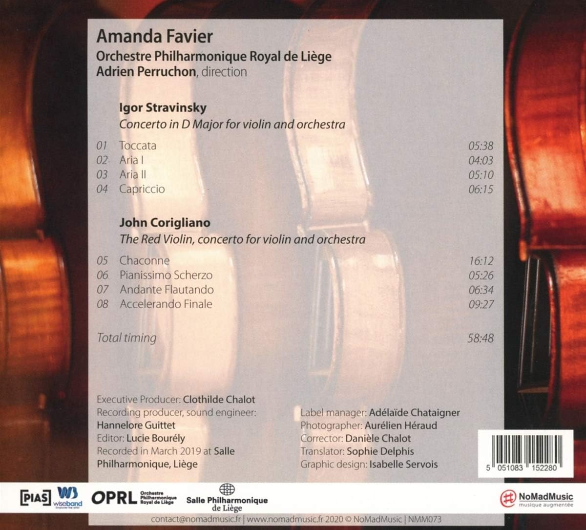 Orchestre Philharmonique Royal De L - Stravinsky Corigliano
