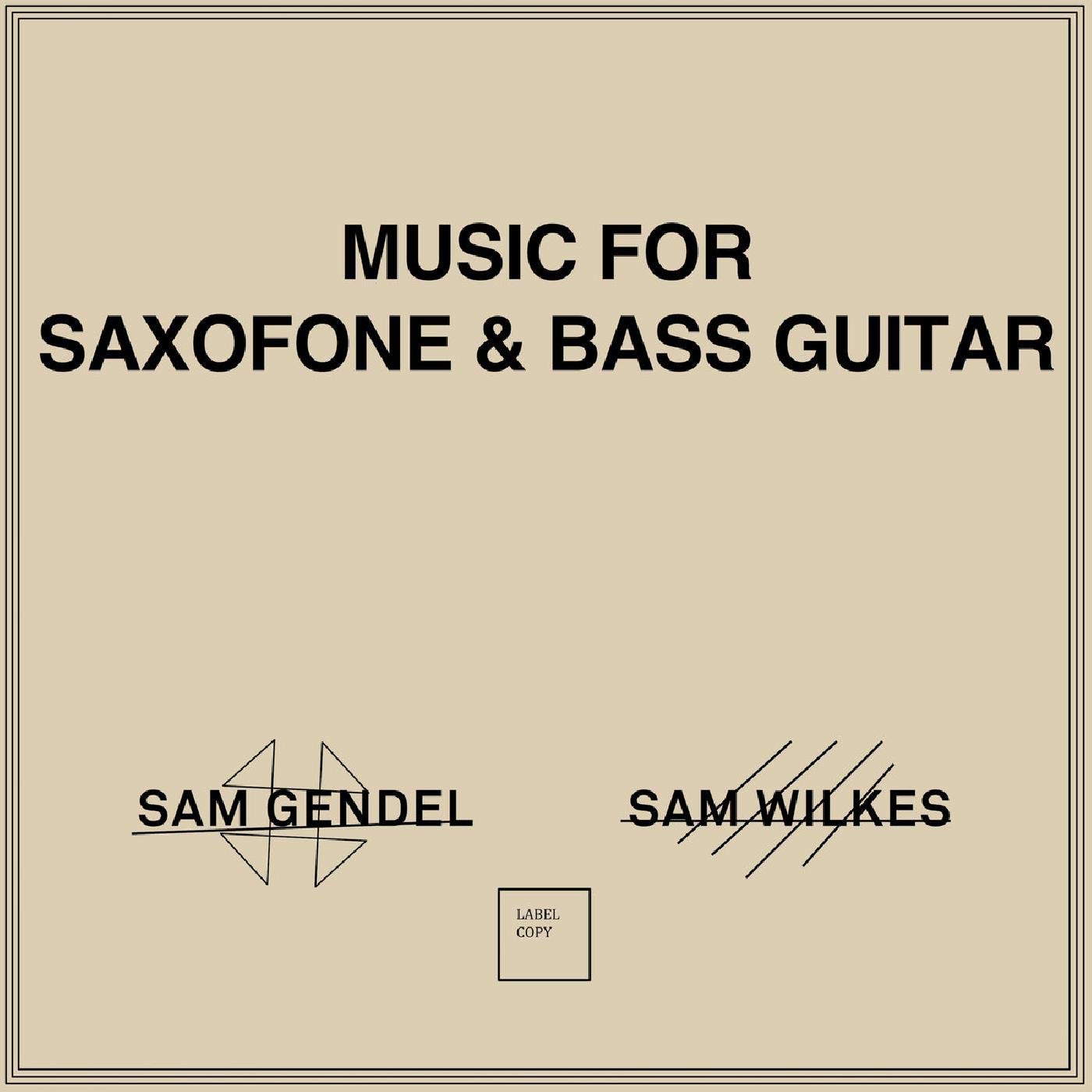 Music For Saxofone & Bass Guitar