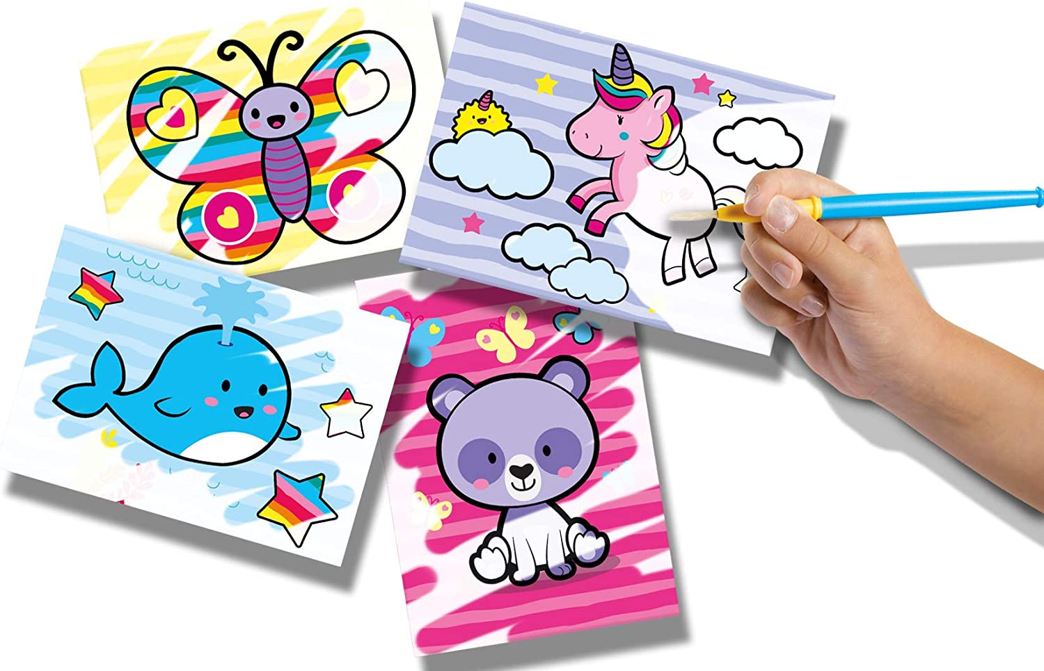 SES creative 14454 Malen mit Wasser Bunte Tiere My First, Verschieden