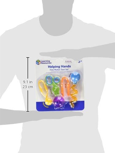 Learning Resources Helping Hands Fine Motor Tool Set Toy, Fine Motor and Sensory Toy, Fine Motor Games, Ages 3+