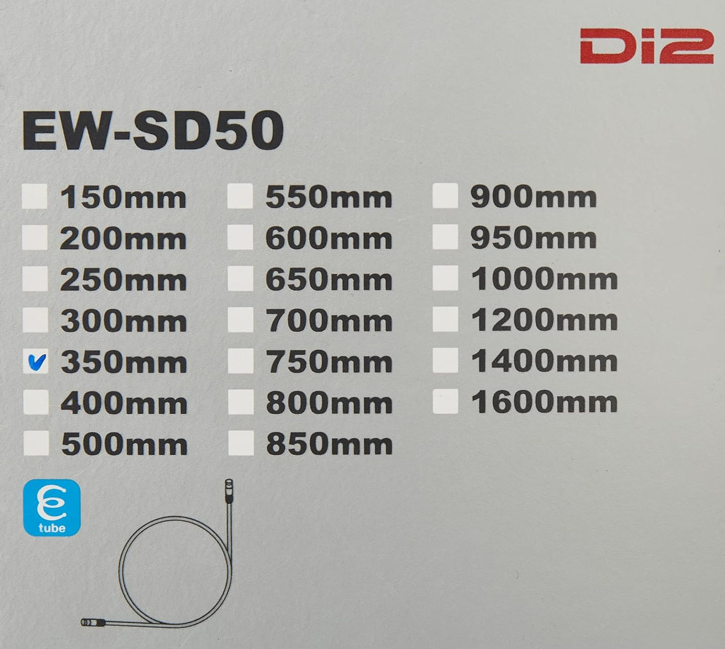 Shimano EW-SD50 E-tube Di2 electric wire, 500mm