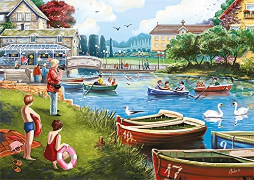 Jumbo, Falcon de luxe - The Boating Lake, Jigsaw Puzzles for Adults, 1,000 piece