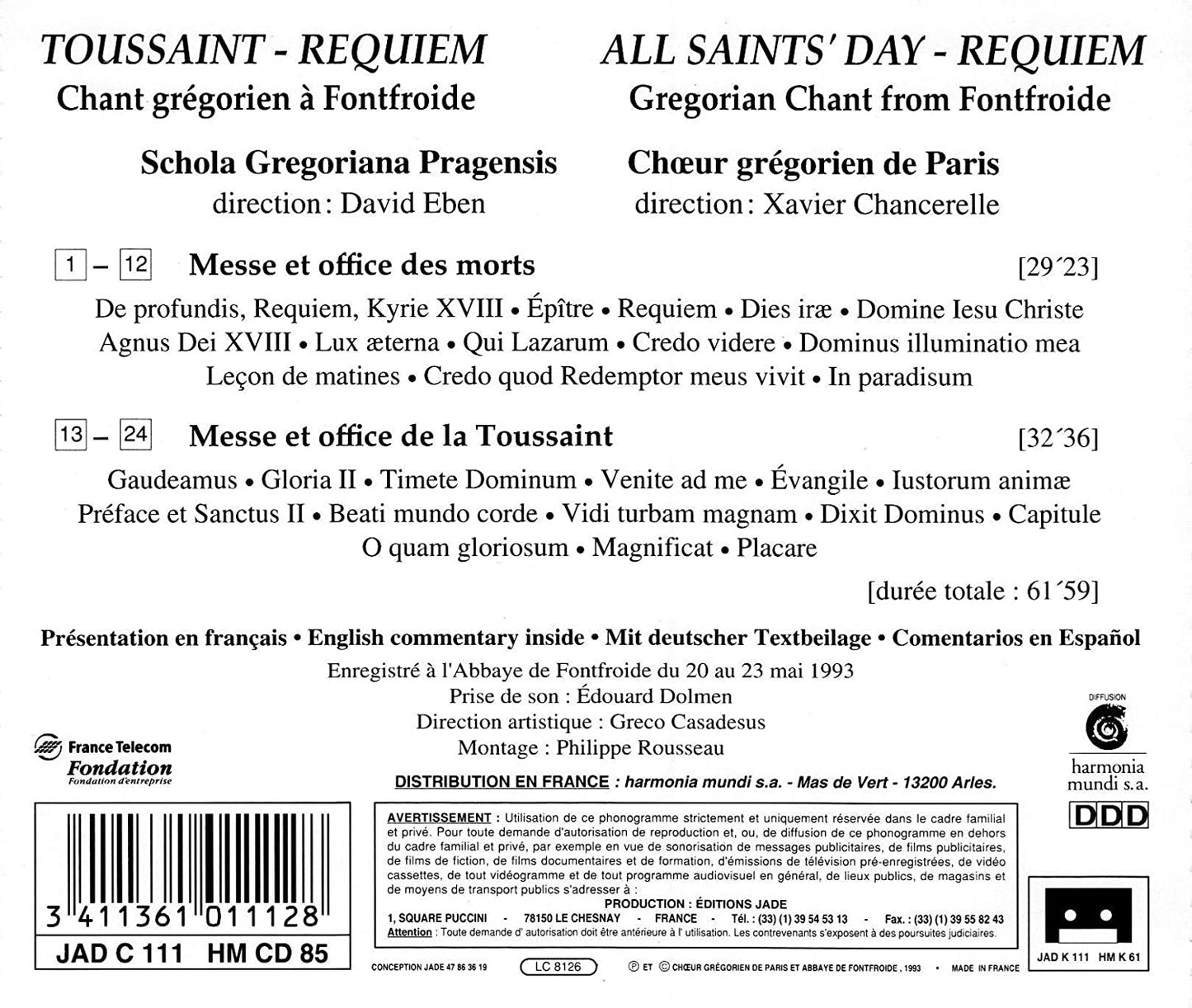 Gregorian Chant for All Saints' Day [UK