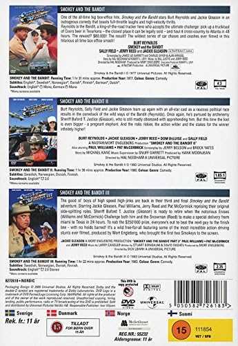 Smokey And The Bandit Trilogy -DVD - Burt Reynolds, Sally Fields, Jerry Reed, Jackie Gleason