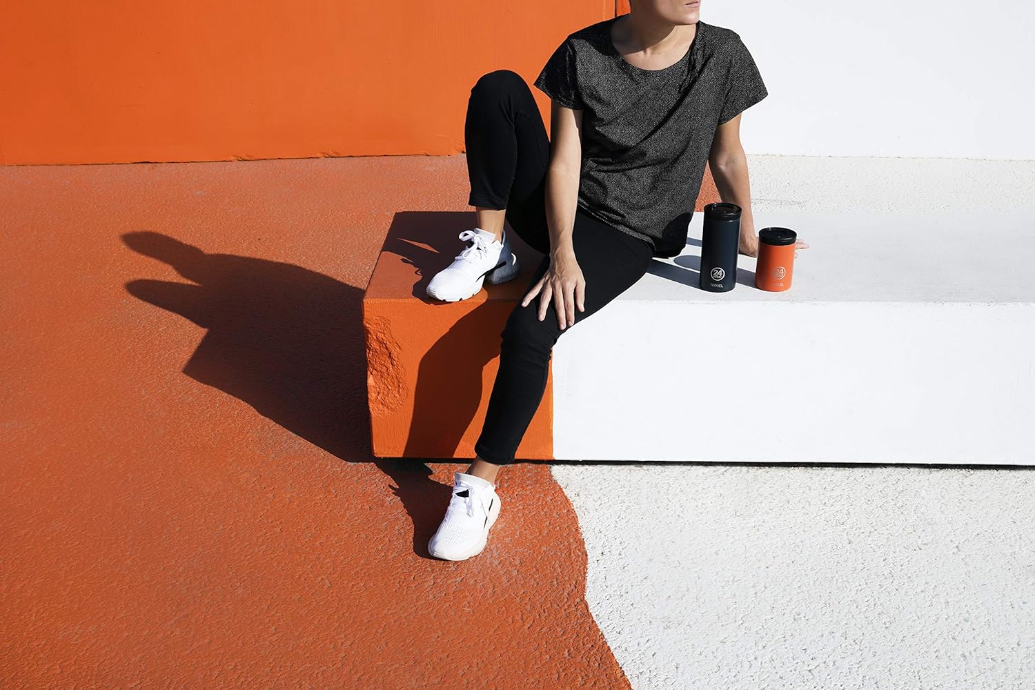 24 Bottles - Travel Tumbler 0,35 L - Black Marble (24B610)