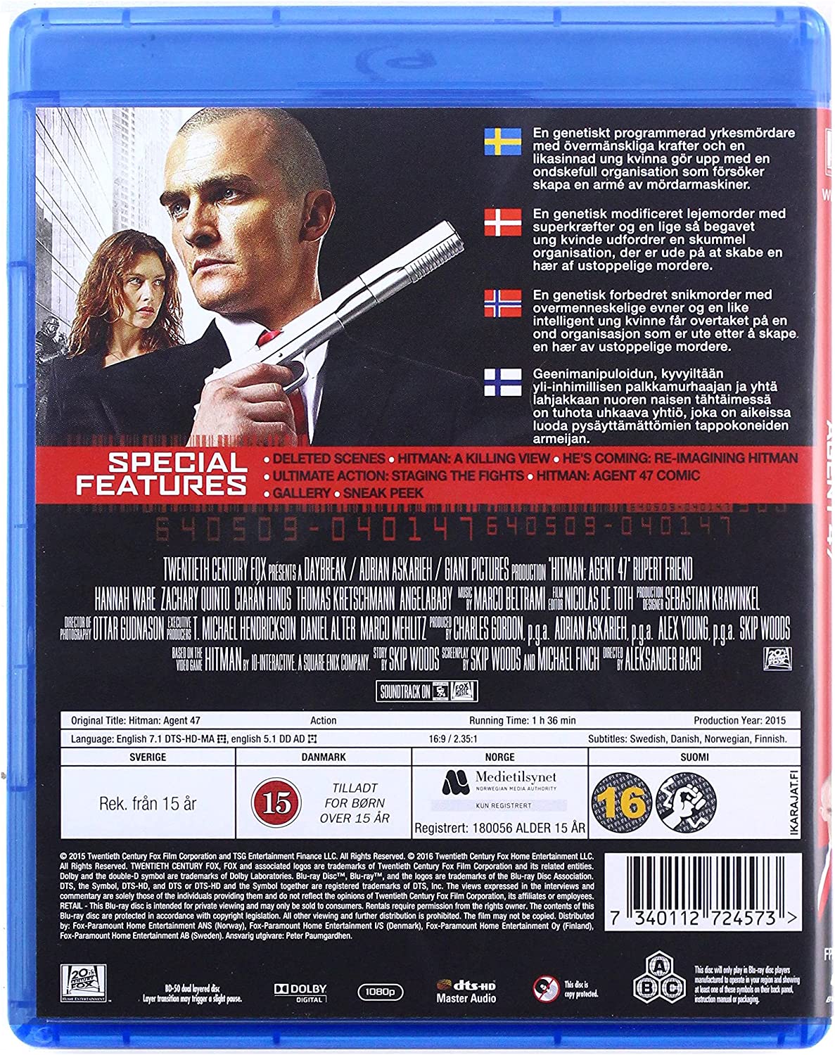 Hitman: Agent 47 (IMPORT) (No Dutch version