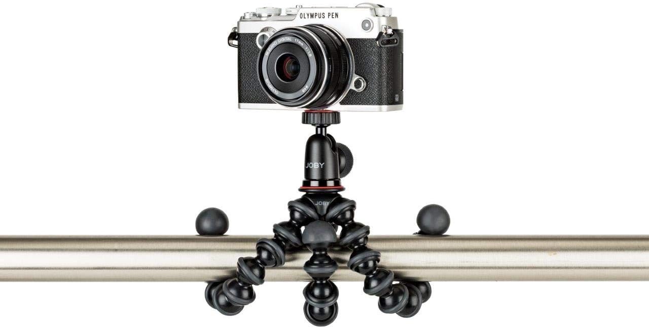 JOBY JB01503-BWW GorillaPod 1K Kit, Flexible Compact Tripod with BallHead for Enhanced Compact and CSC/Mirrorless Camera Up to 1 kg Payload, Black 1K Kit Single