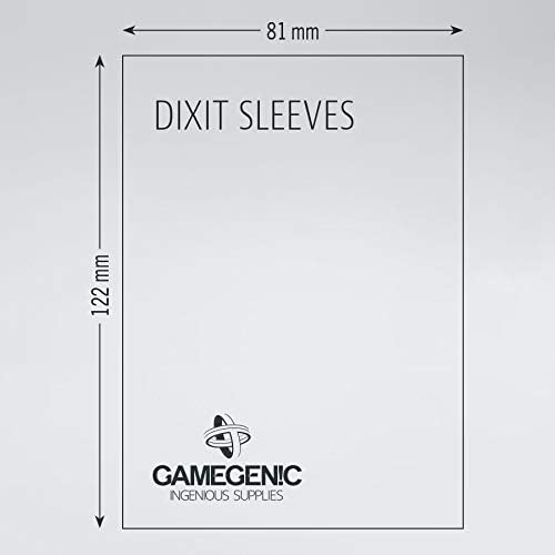 GAMEGEN!C GGS10040ML Prime Dixit Sleeves 81x122mm (90), Clear