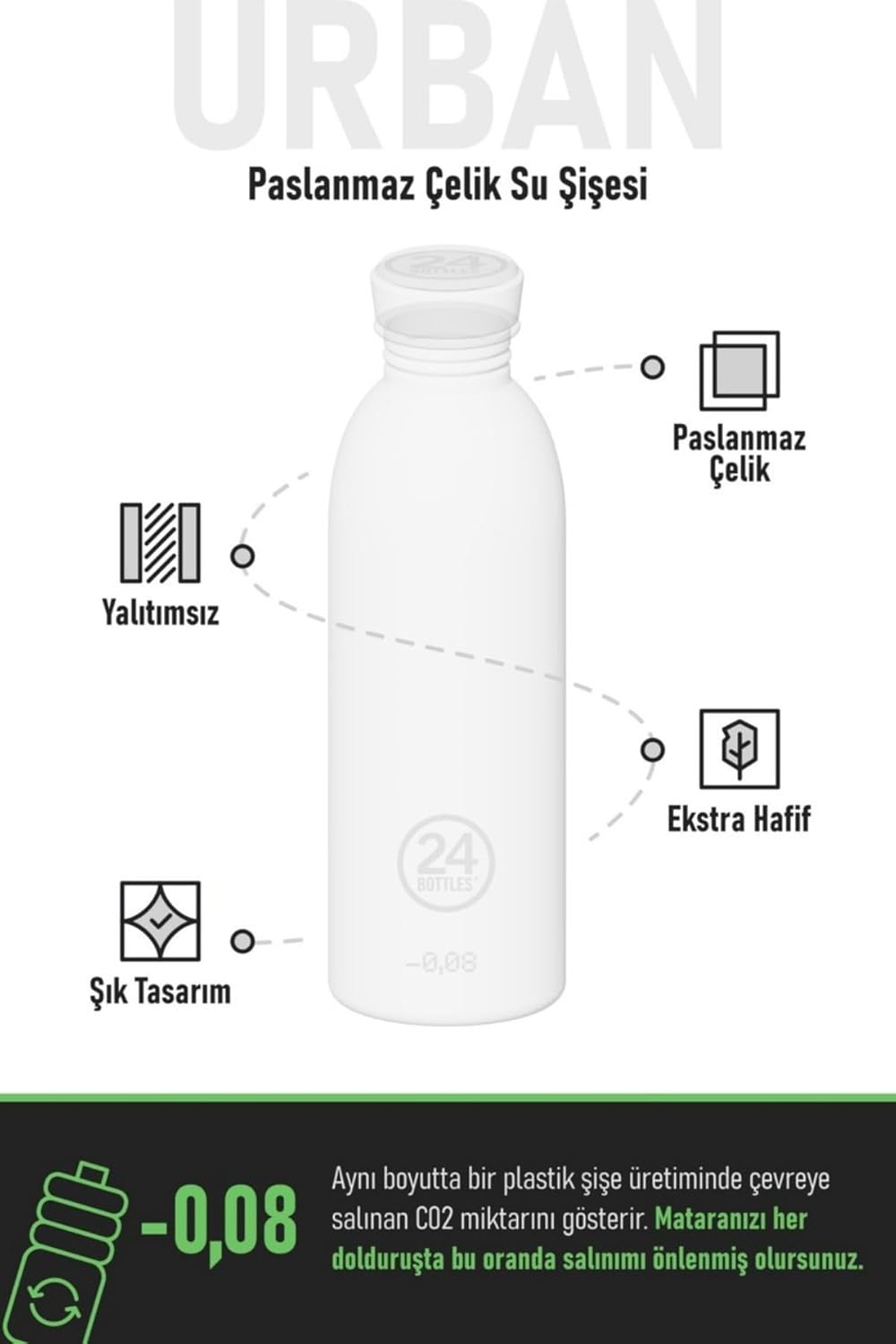24Bottles Urban Adults’ Unisex Bottle, unisex_adult