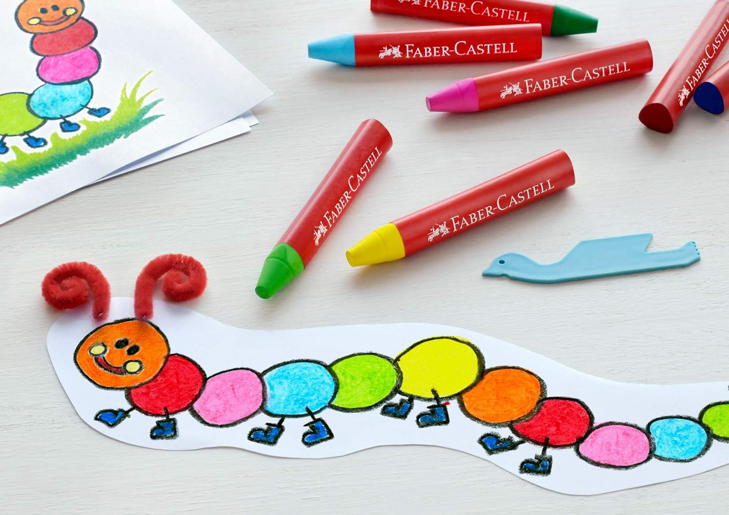 Faber-Castell - Jumbo Wax Crayons, 24 pc (120034), Neon