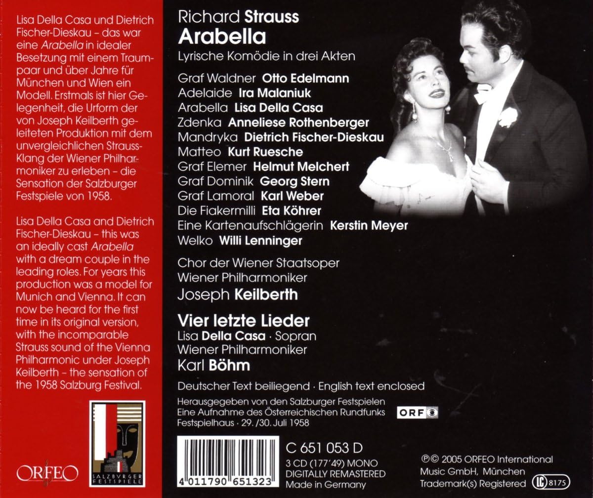 Arabella (Bohm, Casa, Keilberth, Fischer-dieskau)