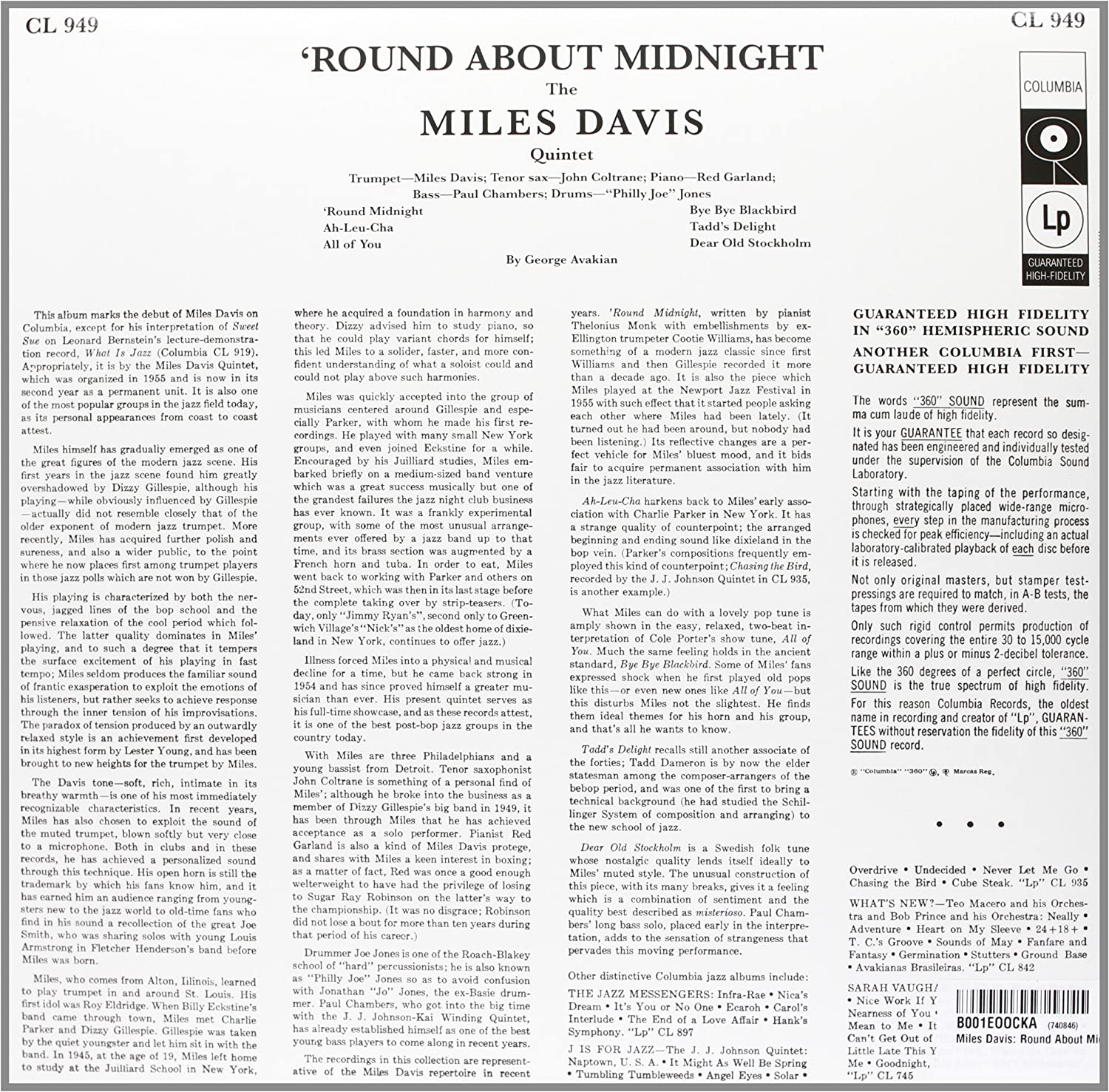 Round About Midnight (Lp/180gr./33rpm)