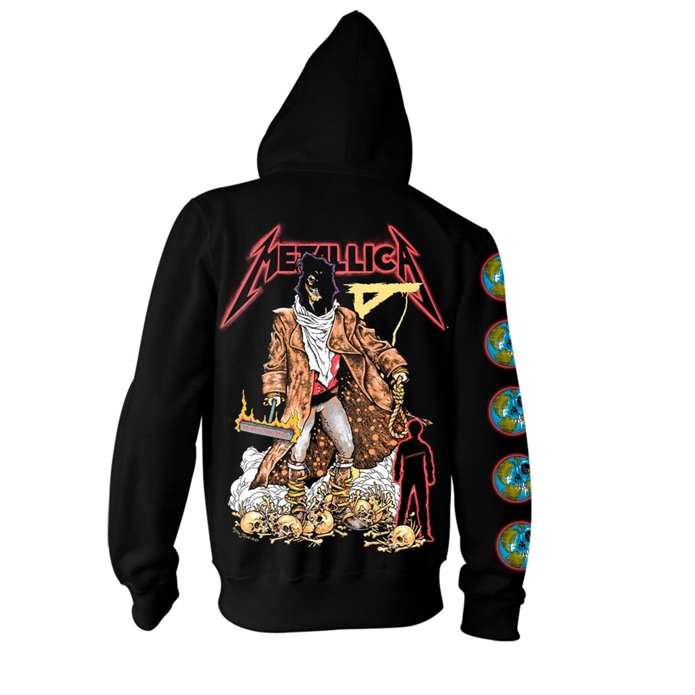 METALLICA - EXECUTIONER (THE UNFORGIVEN) BLACK Hooded Sweatshirt with Zip Medium