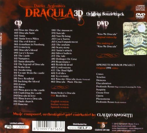 Dracula 3D Ost D. Argento