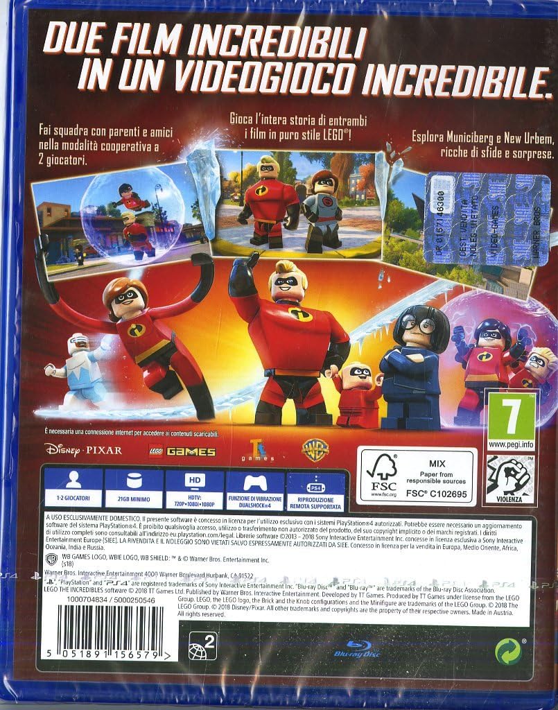 PS4 Lego Gli Incredibili - Classics - PlayStation 4