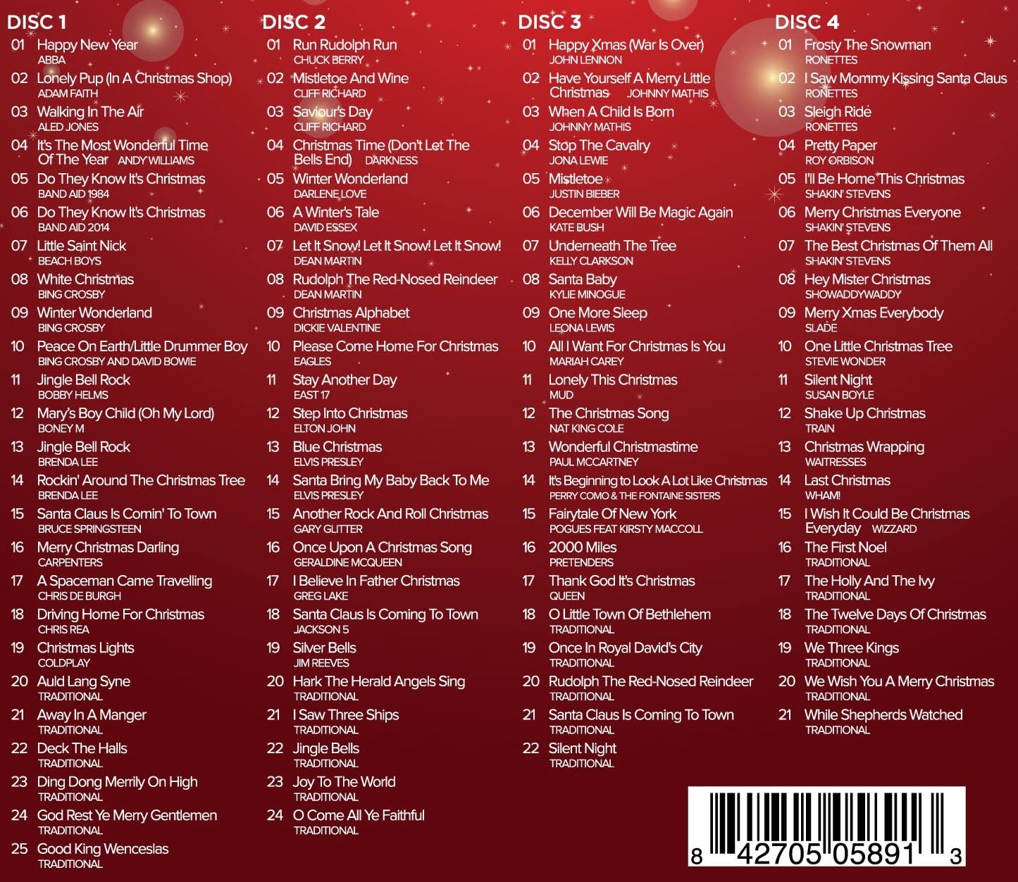Zoom Karaoke Christmas Pop Box Party Pack - 4 CD+G Box Set - 92 Songs