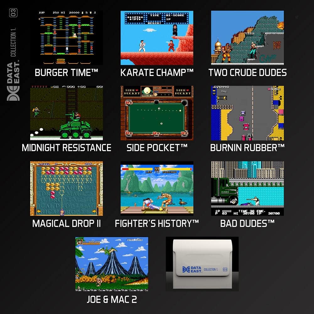 Evercade Dataeast Cartridge 1 (Electronic Games