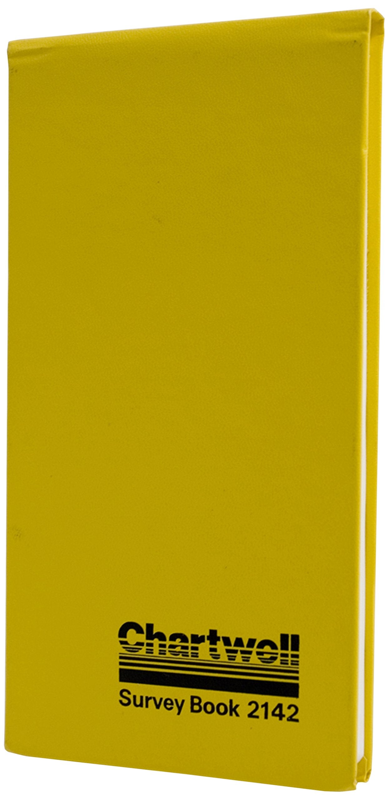 Exacompta - Ref 2142Z - Chartwell - Dimensions Casebound Survey Book - 106 x 205mm in Size, Lined Rulings, Numbered Sheets - Suitable for Use Outdoors & in Wet Conditions - Yellow