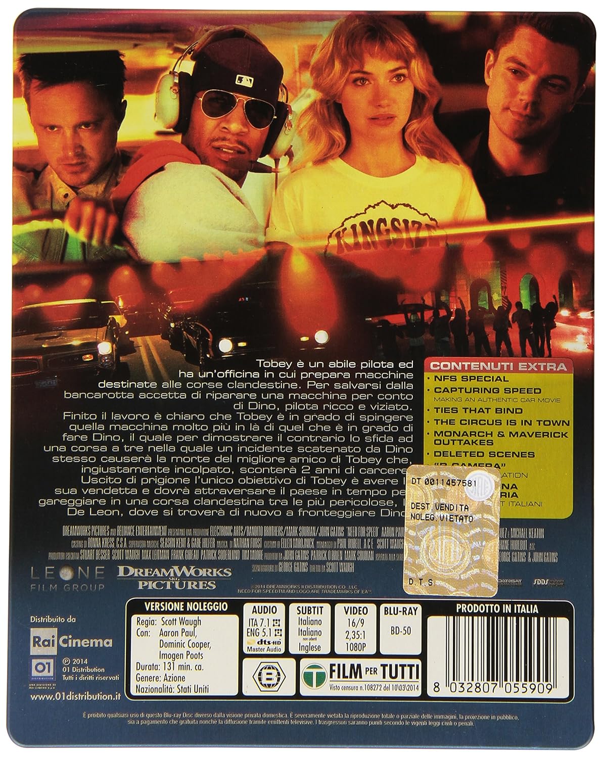 Need For Speed (Ltd Steel Book