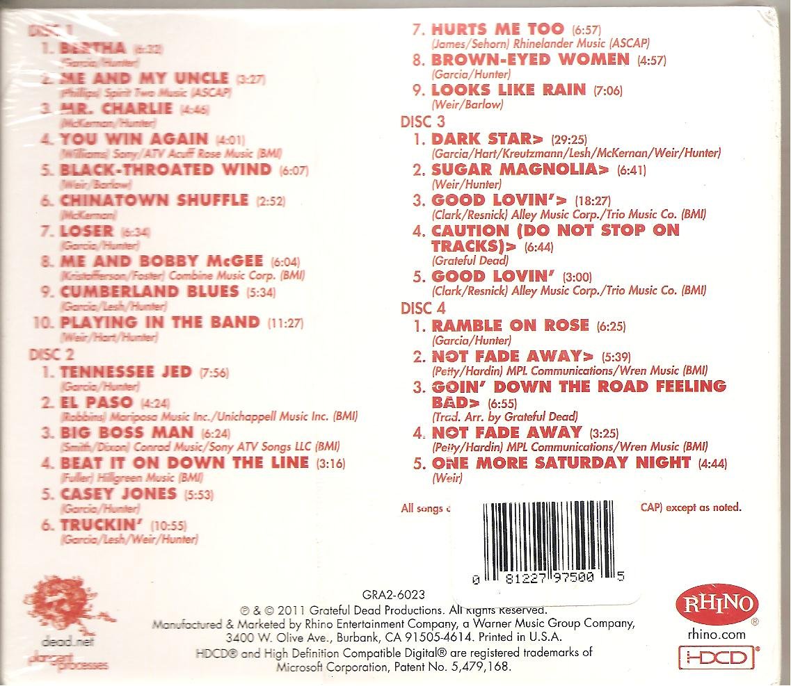 Grateful Dead-Europe 72 Copenhagen