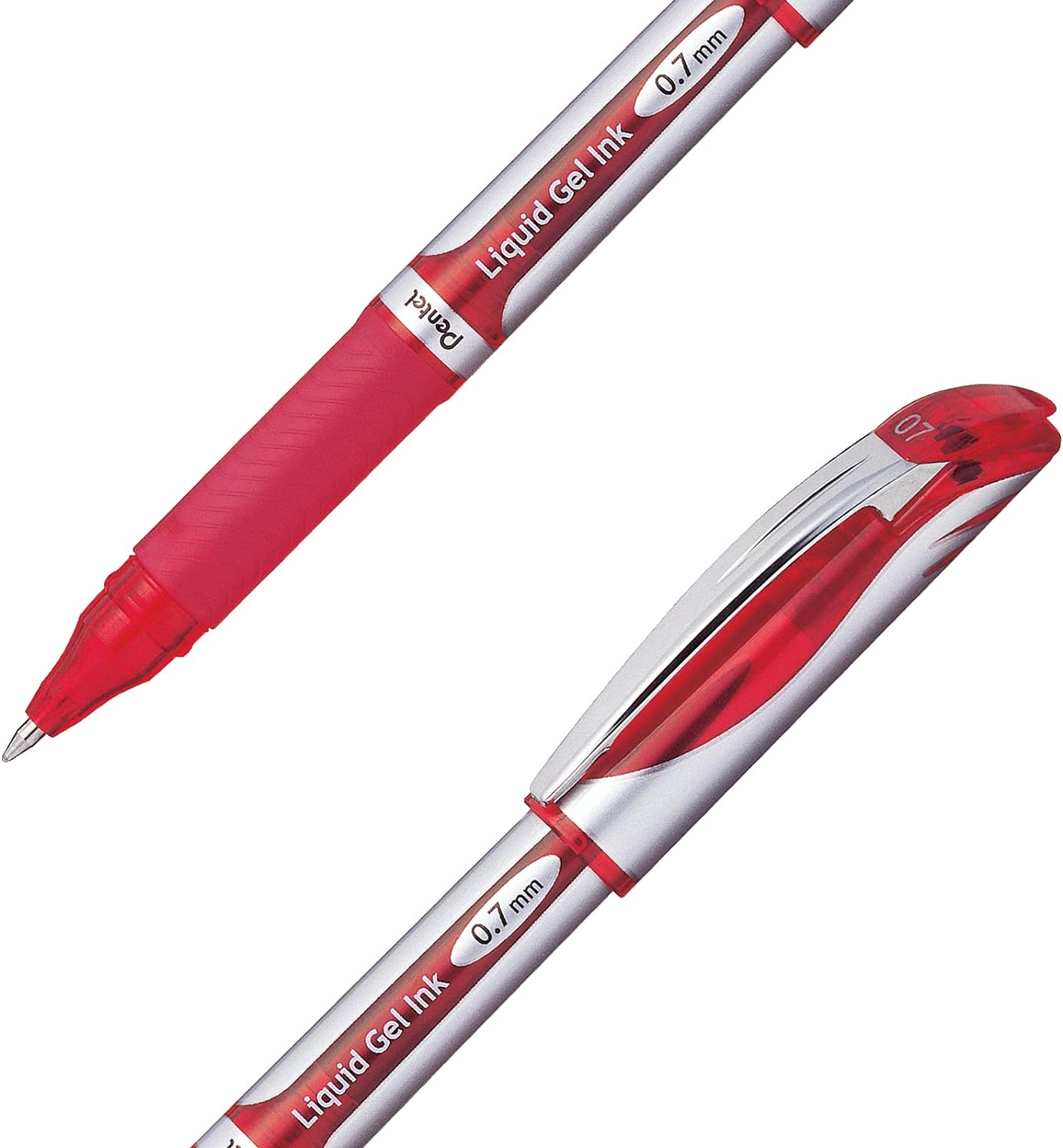 Pentel Energel XM 0.7mm Tip Gel pen - Red (Pack of 12