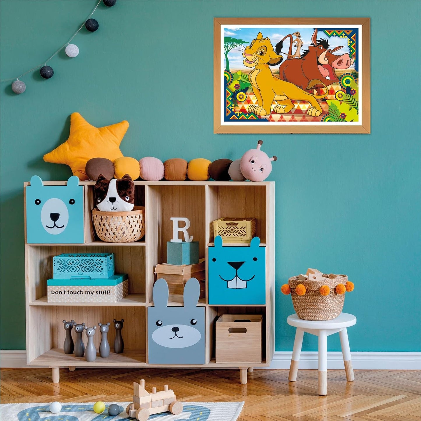 Clementoni - 21604 - Supercolor Puzzle for children - Disney Lion King - 2 x 60 Pieces Puzzle