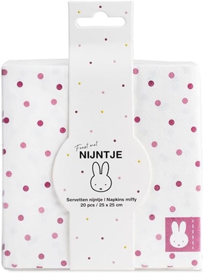 Servetten Nijntje Roze 20st.