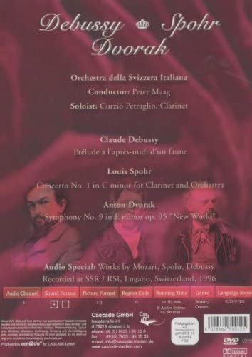 Peter Maag conducts: Debussy: Prelude / Spohr: Clarinet Concerto 1 / Dvorak: Symphony 9