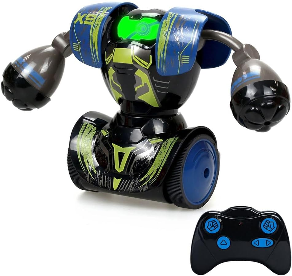 Silverlit- Ycoo by Kombat Boxer, op afstand bestuurd, 14 cm, 1 robot, met punching-balspeelgoed met geluidseffecten, 88053, 1 stuk