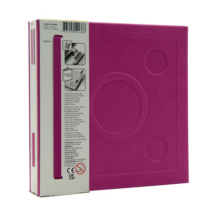 LEGO Stationery Locking Notebook with Gel Pen - Violet