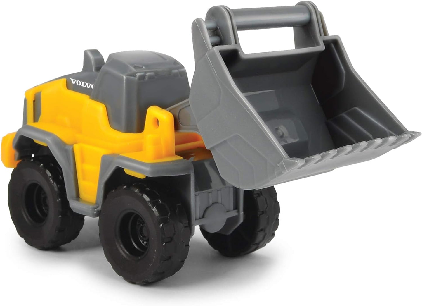 Dickie Toys 203725005 Volvo Micro Builder Truck Toy Vehicle, Yellow/Grey