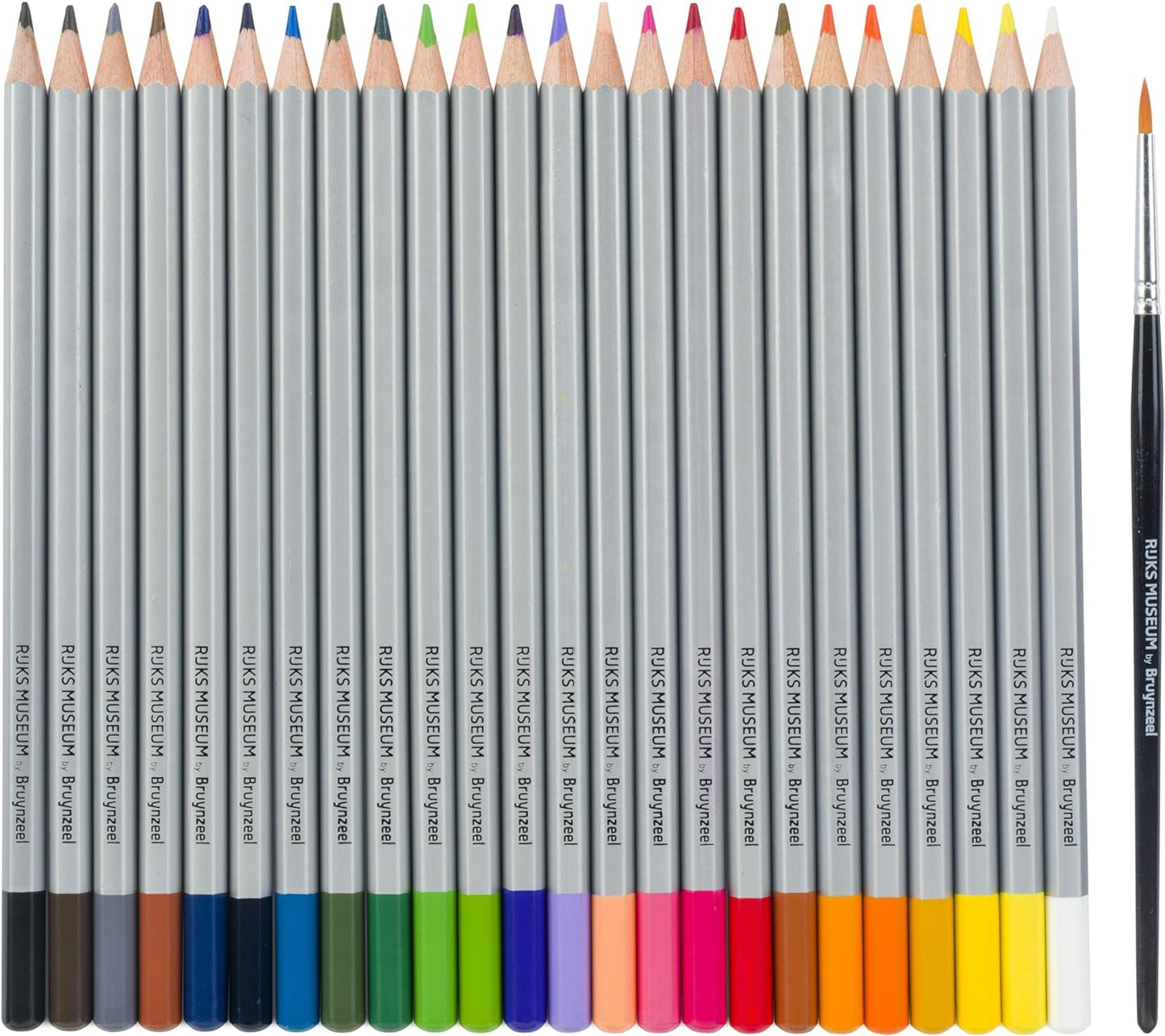 Bruynzeel & Rijksmuseum Professional Watercolor Pencil Set of 24 + Brush in Tin for Drawing & Coloring | Vincent van Gogh