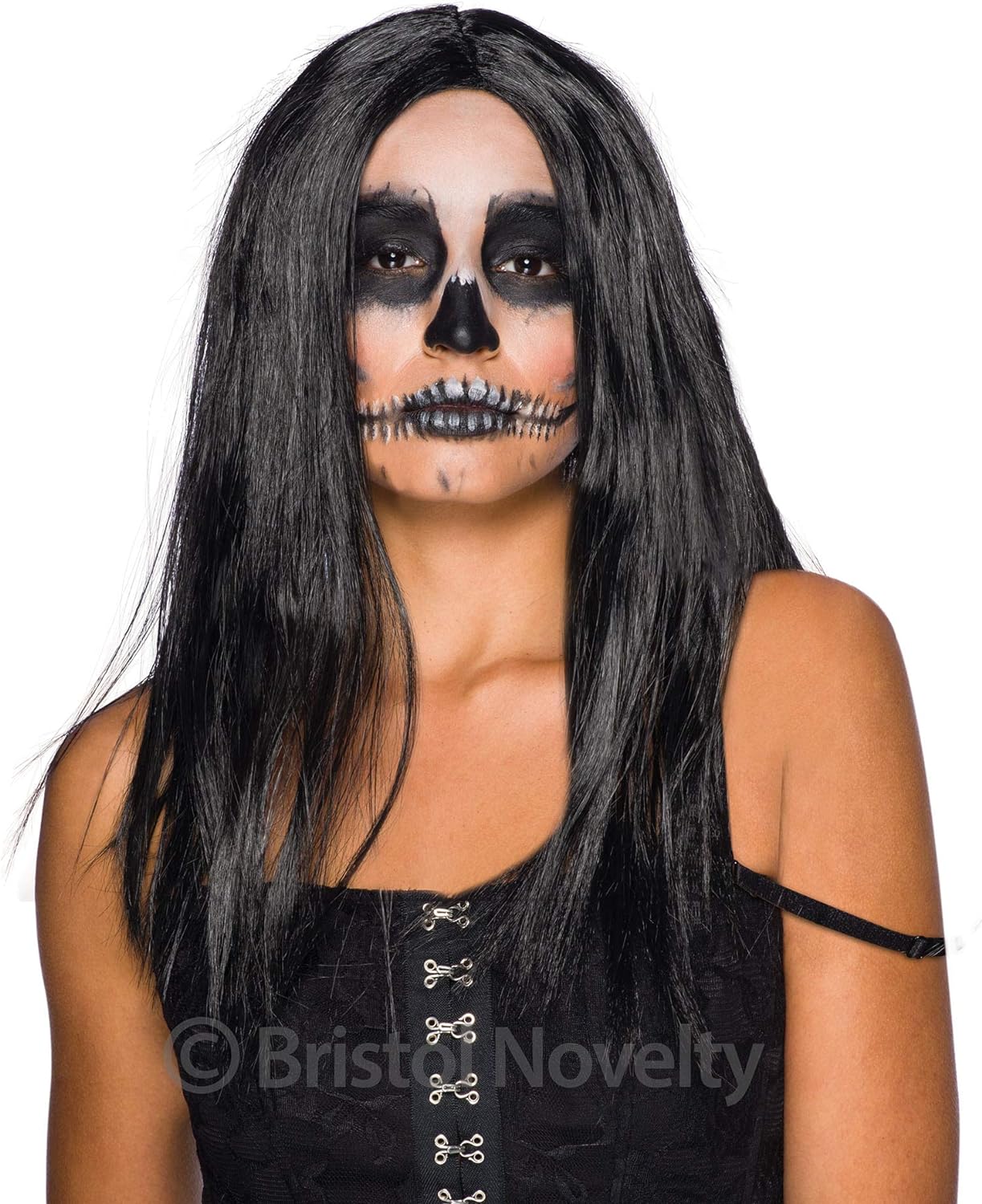 Bristol Novelty BW101 Long Black Wig | For Women | Brown 18", One Size