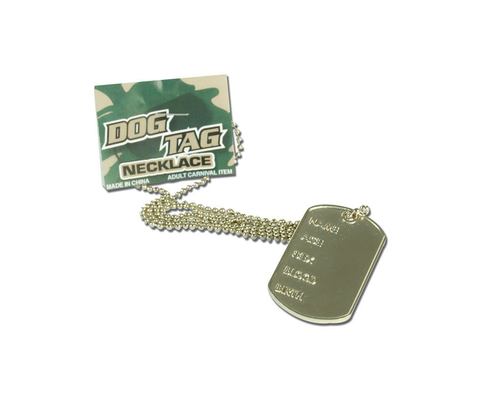 Bristol Novelty BA028 Dog Tag Necklace, Mens, One Size